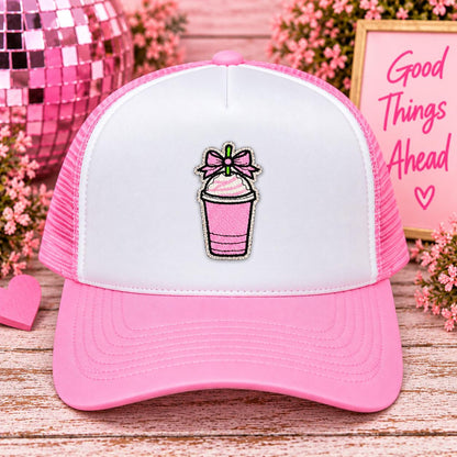 Pink Drink Bow Patch