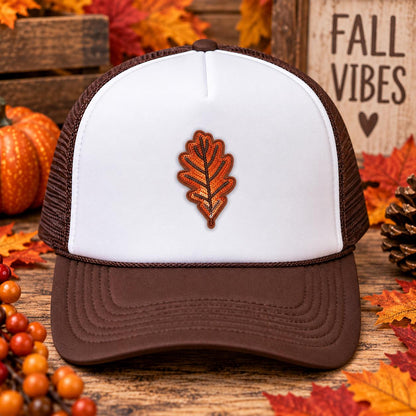 Sequin Fall Oak Leaf Patch