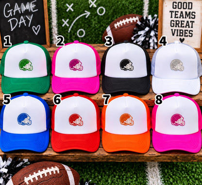 Glitter Football Helmet Patches