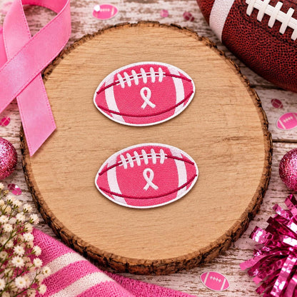 Pink Football Breast Cancer Awareness Patch