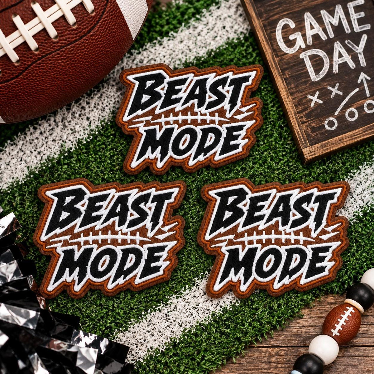 Beast Mode Football Patch