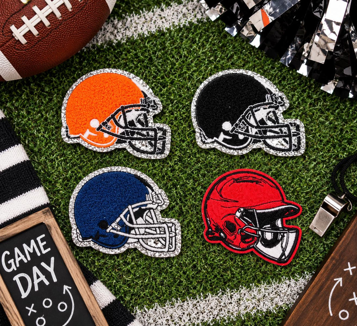 Football Helmet Chenille Patch