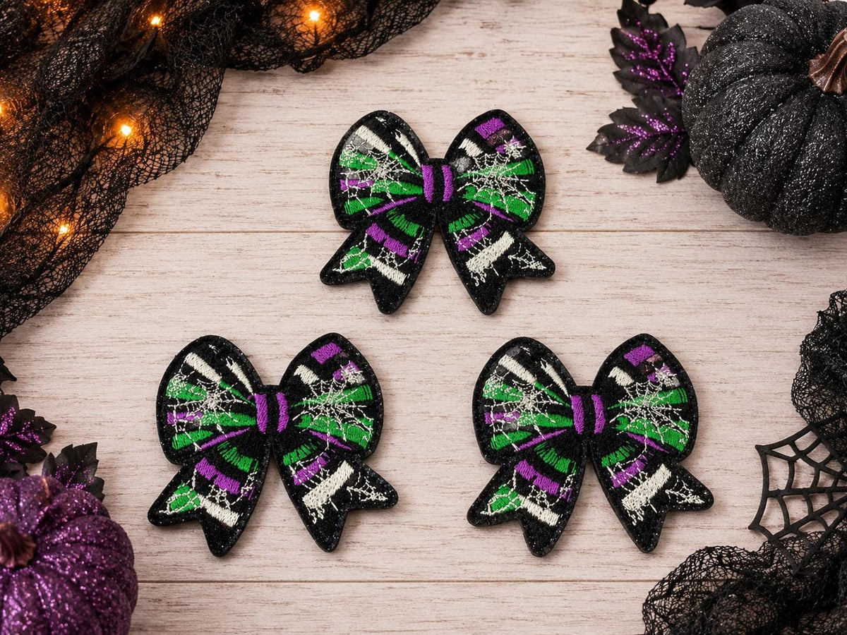 Spooky Halloween Bow Patch