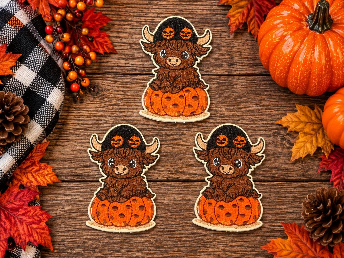Highland Cow Pumpkin Patch