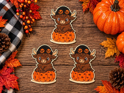 Highland Cow Pumpkin Patch