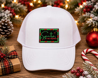Santa I Can Explain Christmas Embroidered Patch