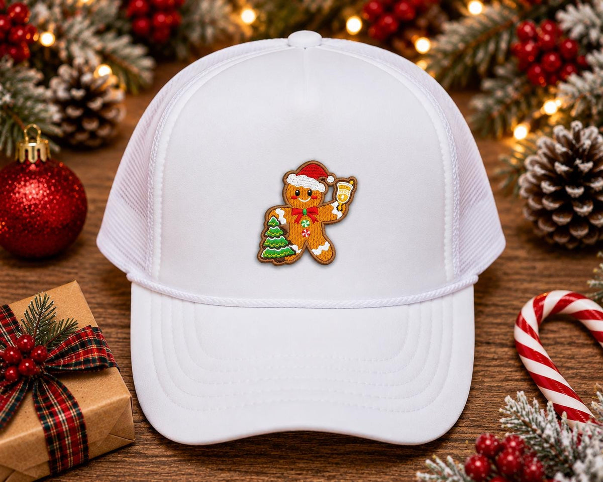 Gingerbread Christmas Embroidered Patch