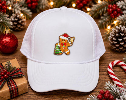 Gingerbread Christmas Embroidered Patch