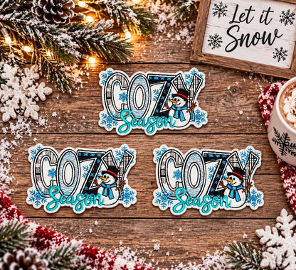 Cozy Season Snowman Embroidered Patch