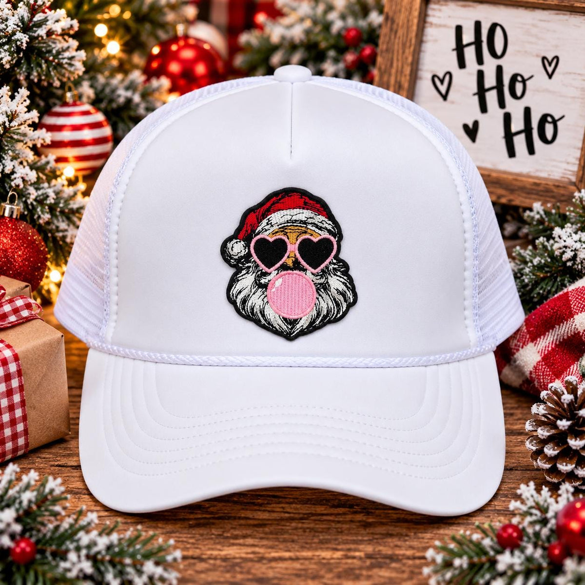 Santa Bubblegum Christmas Embroidered Patch