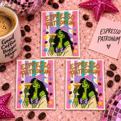 Espresso Patronum Witch Coffee Patch