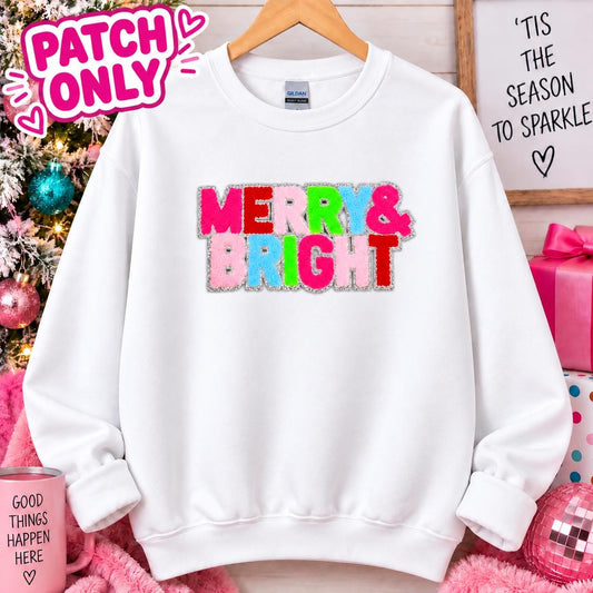 Merry & Bright Chenille Patch
