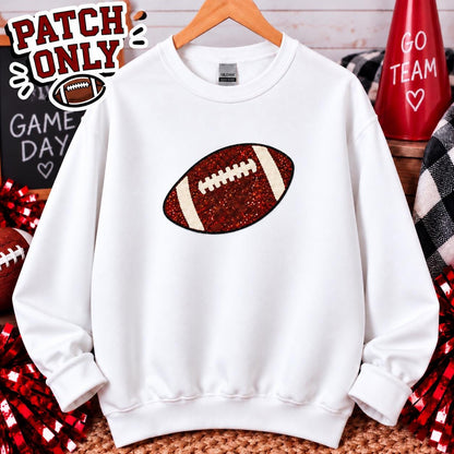 Sequin Football Patch