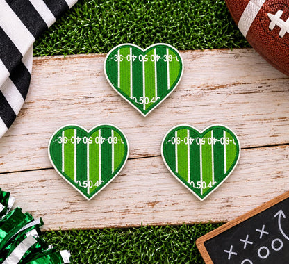 Football Field Heart Patch