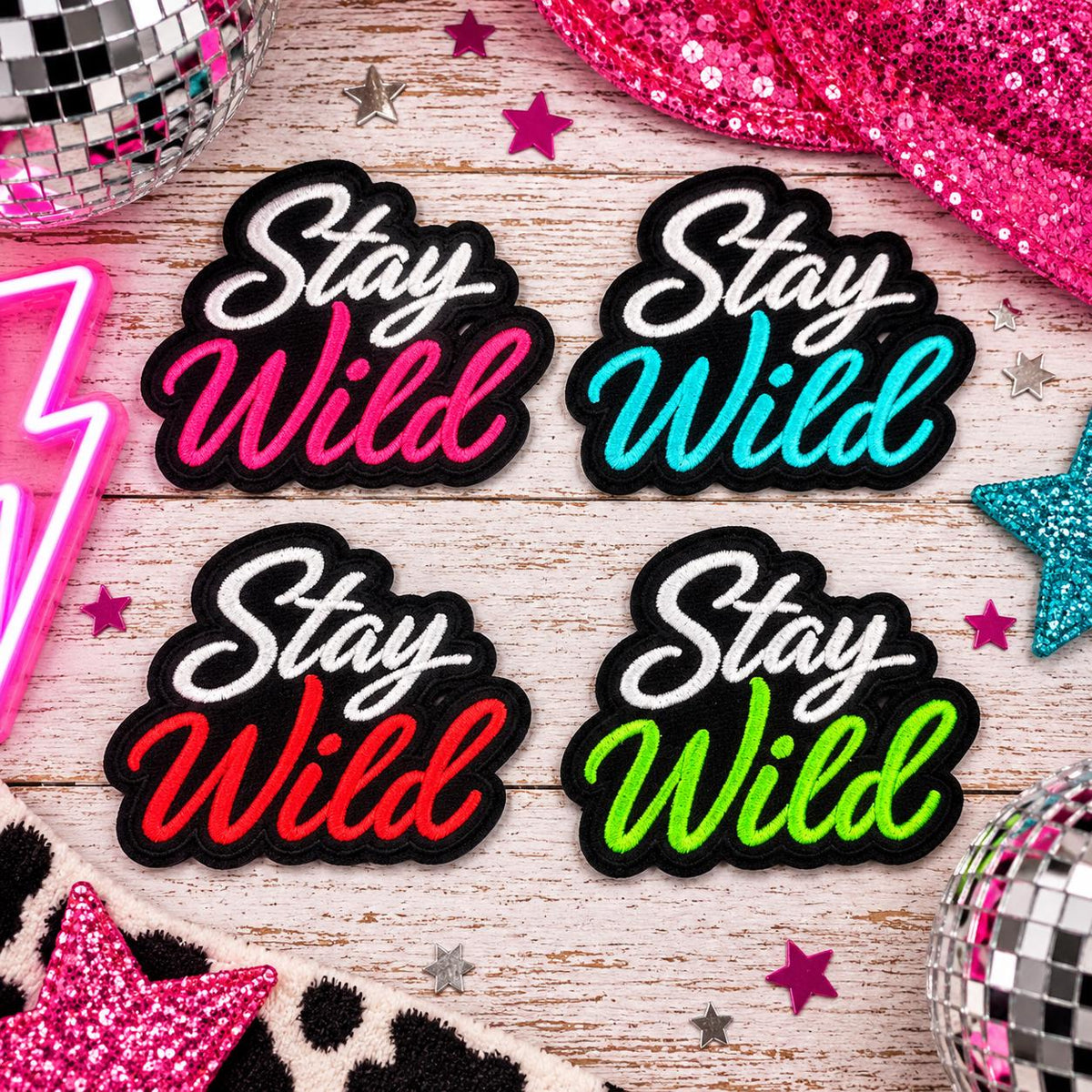 Stay Wild Embroidered Patch