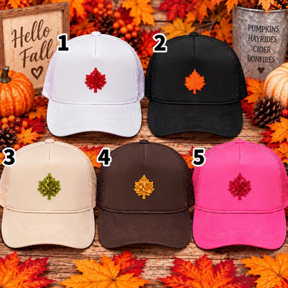 Sparkly Sequin Maple Leaf Patches
