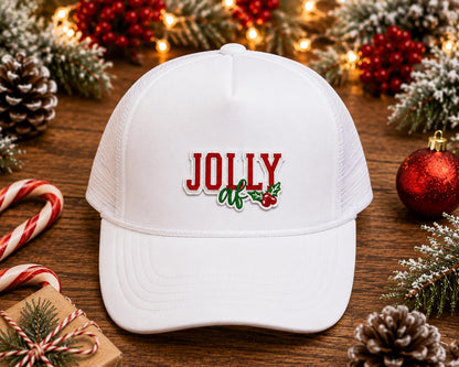 Jolly AF Christmas Embroidered Patch